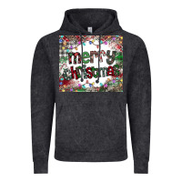 Vintage Black merry Christmas Vintage Hoodie - CowhideDigitalArt