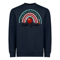Navy sixth grade rainbow Heavyweight Sweatshirt - RanaPortraitStore