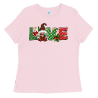Bubblegum Pink love christmas gnome Ladies Tee - BundleAndBundleShop