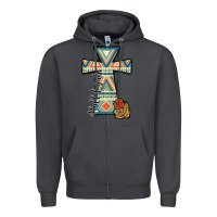 Smoke halleluljah aztec cross Zipper Hoodie - JahusDesignShop
