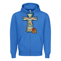 True Royal halleluljah aztec cross Zipper Hoodie - JahusDesignShop