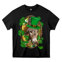 Black St. Patrick's day Donkey Heavy Core Tee - CowGirlArtShop