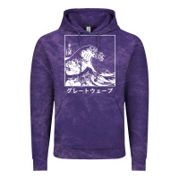 Cloud Purple the great wave off kanagawa Vintage Hoodie - artisFamous