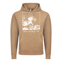 Vintage Coffee the great wave off kanagawa Vintage Hoodie - artisFamous
