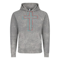 Cloud Rock A Neon Christian Cross Vintage Hoodie - artisFamous