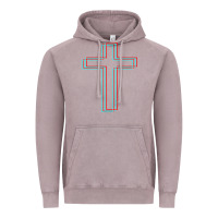 Vintage Zinc A Neon Christian Cross Vintage Hoodie - artisFamous
