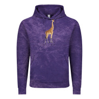Cloud Purple Giraffe Vintage Hoodie - artisFamous