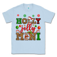 Dusty Blue holly jolly mini Classic Tee - OliviaCreatesArt