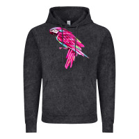 Vintage Black pink parrot T-shirts Vintage Hoodie - artisFamous