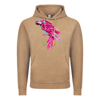 Vintage Coffee pink parrot T-shirts Vintage Hoodie - artisFamous