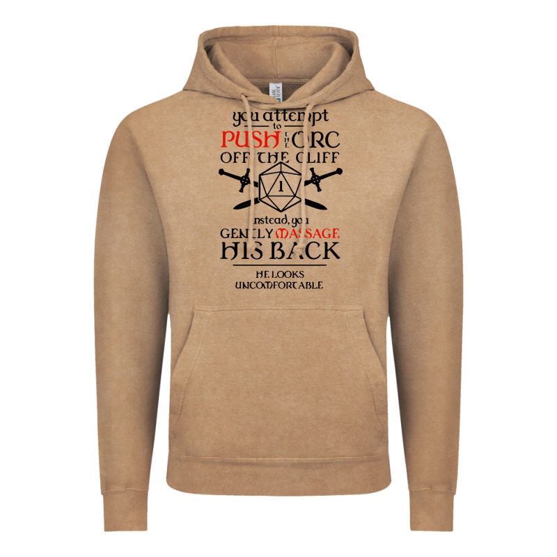 Tabletop Rpg D20 Orc Massage Critical Failure Vintage Hoodie by artisFamous | Teevron