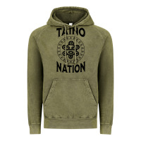 Vintage Olive white taino nation coqui sun boricua taino Vintage Hoodie - artisFamous