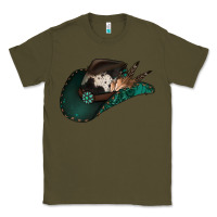 Army Green cowhide flowers cowboy hat Classic Tee - Jasminsmagicworld