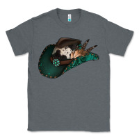 Charcoal Heather cowhide flowers cowboy hat Classic Tee - Jasminsmagicworld