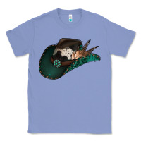 Colony Blue cowhide flowers cowboy hat Classic Tee - Jasminsmagicworld