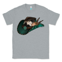 Heather Grey cowhide flowers cowboy hat Classic Tee - Jasminsmagicworld