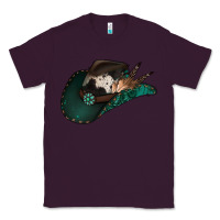 Plum cowhide flowers cowboy hat Classic Tee - Jasminsmagicworld