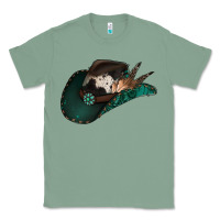 Sage cowhide flowers cowboy hat Classic Tee - Jasminsmagicworld