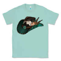 Seafoam cowhide flowers cowboy hat Classic Tee - Jasminsmagicworld