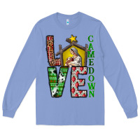 Colony Blue Love Come Down Long Sleeve Tee - CowhideDigitalArt