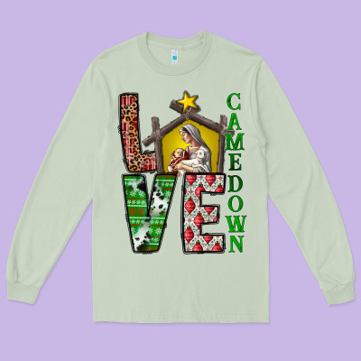 Love Come Down Long Sleeve Tee Designed By Cowhidedigitalart