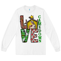 White Love Come Down Long Sleeve Tee - CowhideDigitalArt