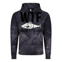 Cloud Black wtf where's the fish Vintage Hoodie - artisFamous