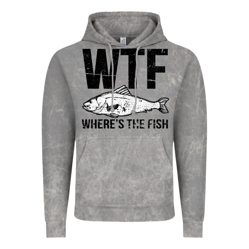 Wtf Where's The Fish Vintage Hoodie by artisFamous | Teevron