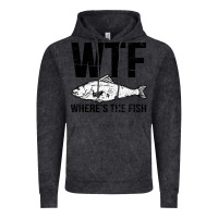 Vintage Black wtf where's the fish Vintage Hoodie - artisFamous