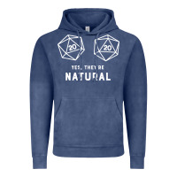Vintage Denim yes they're natural 20 dice funny rpg gamer Vintage Hoodie - artisFamous