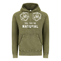 Vintage Olive yes they're natural 20 dice funny rpg gamer Vintage Hoodie - artisFamous