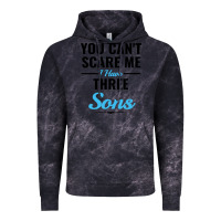 Cloud Black you can't scare me i have three sons Vintage Hoodie - artisFamous