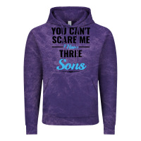 Cloud Purple you can't scare me i have three sons Vintage Hoodie - artisFamous
