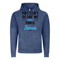 Vintage Denim you can't scare me i have three sons Vintage Hoodie - artisFamous