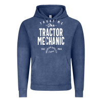 Vintage Denim Tractor Mechanic Gift Funny Job Title Profession Birthday Idea Vintage Hoodie - artisFamous