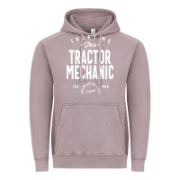 Vintage Zinc Tractor Mechanic Gift Funny Job Title Profession Birthday Idea Vintage Hoodie - artisFamous
