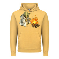 Vintage Mustard Yoda is warming up Vintage Hoodie - artisFamous