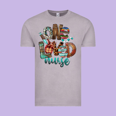 One Loved Nurse Vintage Tee Designed By Fadigitalartstudio