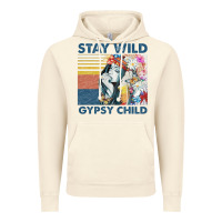 Vintage Artic stay wild gypsy child letter rainbow Vintage Hoodie - artisFamous
