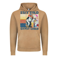 Vintage Camel stay wild gypsy child letter rainbow Vintage Hoodie - artisFamous