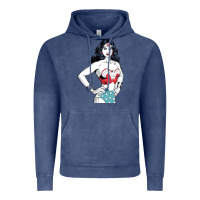 Vintage Denim wonder woman Vintage Hoodie - artisFamous
