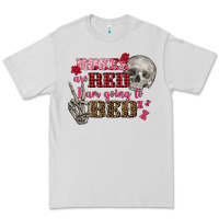 Dove Grey Valentine's Day roses are red i am going to bed Premium Tee - FaDigitalArtStudio
