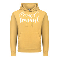 Vintage Mustard Proud feminist Vintage Hoodie - artisFamous