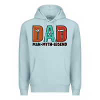 Blue Mist dad man myth legend Premium Hoodie - Artiststas