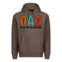 Coffee dad man myth legend Premium Hoodie - Artiststas