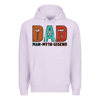 Lilac dad man myth legend Premium Hoodie - Artiststas