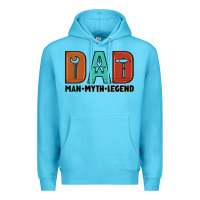 Ocean Blue dad man myth legend Premium Hoodie - Artiststas