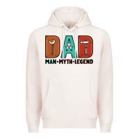 Pale Pink dad man myth legend Premium Hoodie - Artiststas
