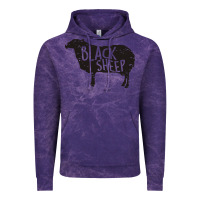 Cloud Purple black sheep silhouette Vintage Hoodie - artisFamous