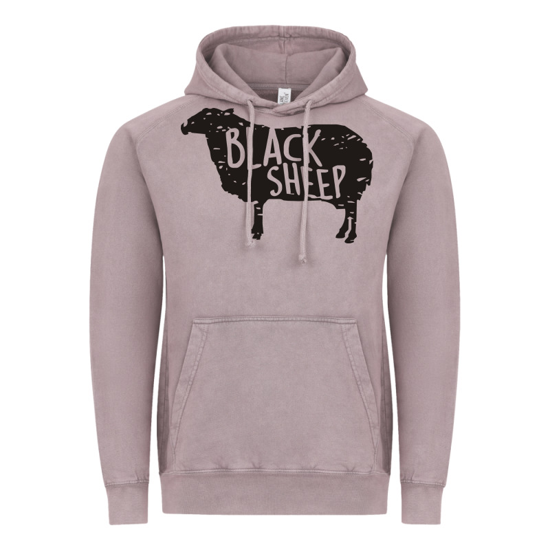 Black Sheep Silhouette Vintage Hoodie by artisFamous | Teevron
